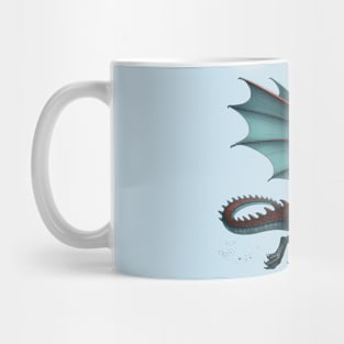 Neo Gothic Christmas Dragon Mug